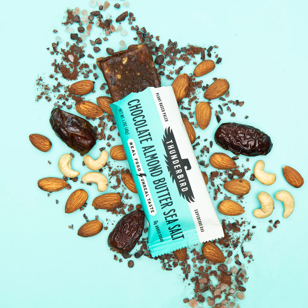 Chocolate Almond Butter Sea Salt Bar (1 Bar) ~ Thunderbird Real  Food Bars