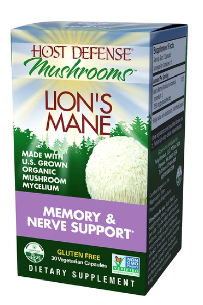 Lion’s Mane (60 capsules) ~ Host Defense Mushrooms