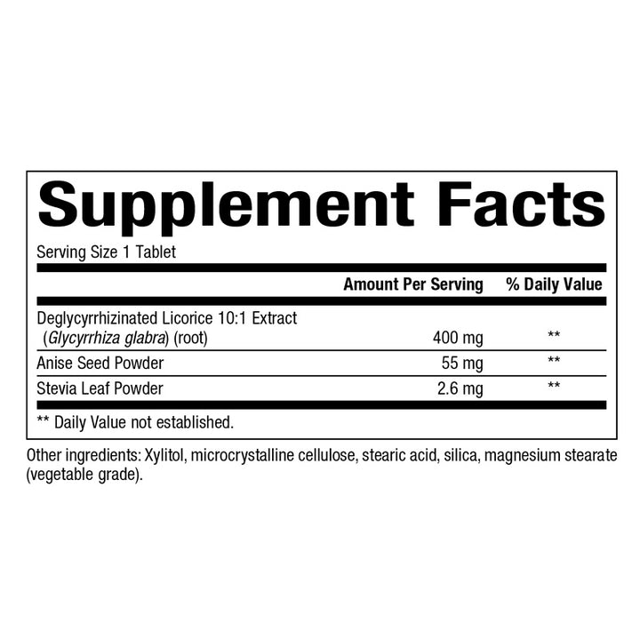 Bioclinic Naturals DGL (180 chewable tablets) - View 4