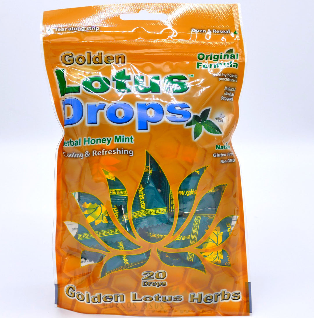 Golden Lotus Drops Original Formula (20 lozenges/bag) ~ Golden Lotus Botanicals