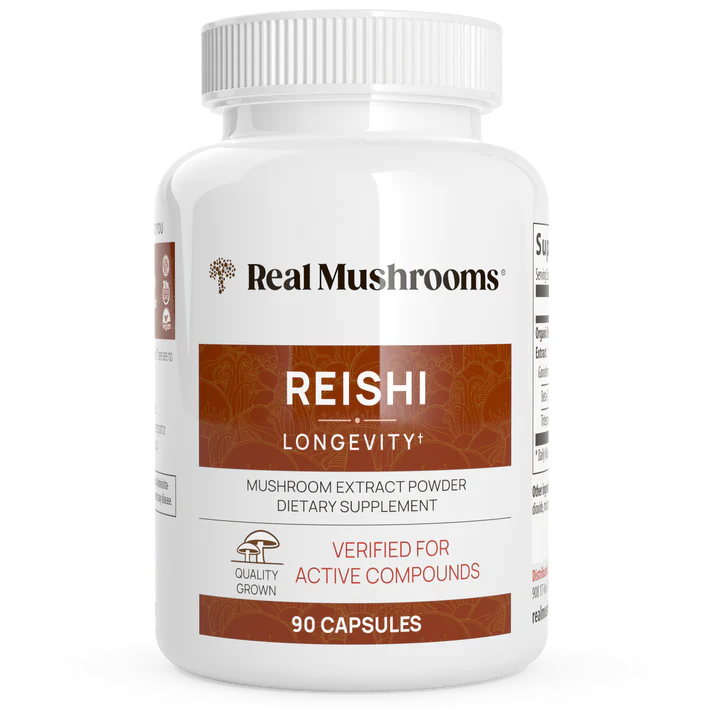 Organic Reishi Extract (90 capsules) ~ Real Mushrooms