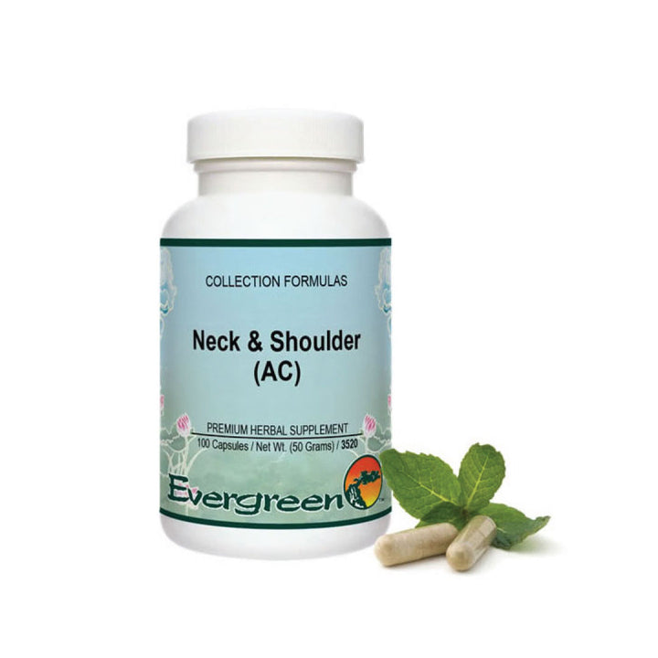 Evergreen Herbs Neck &amp; Shoulder (AC - Acute) (100 capsules) - View 2