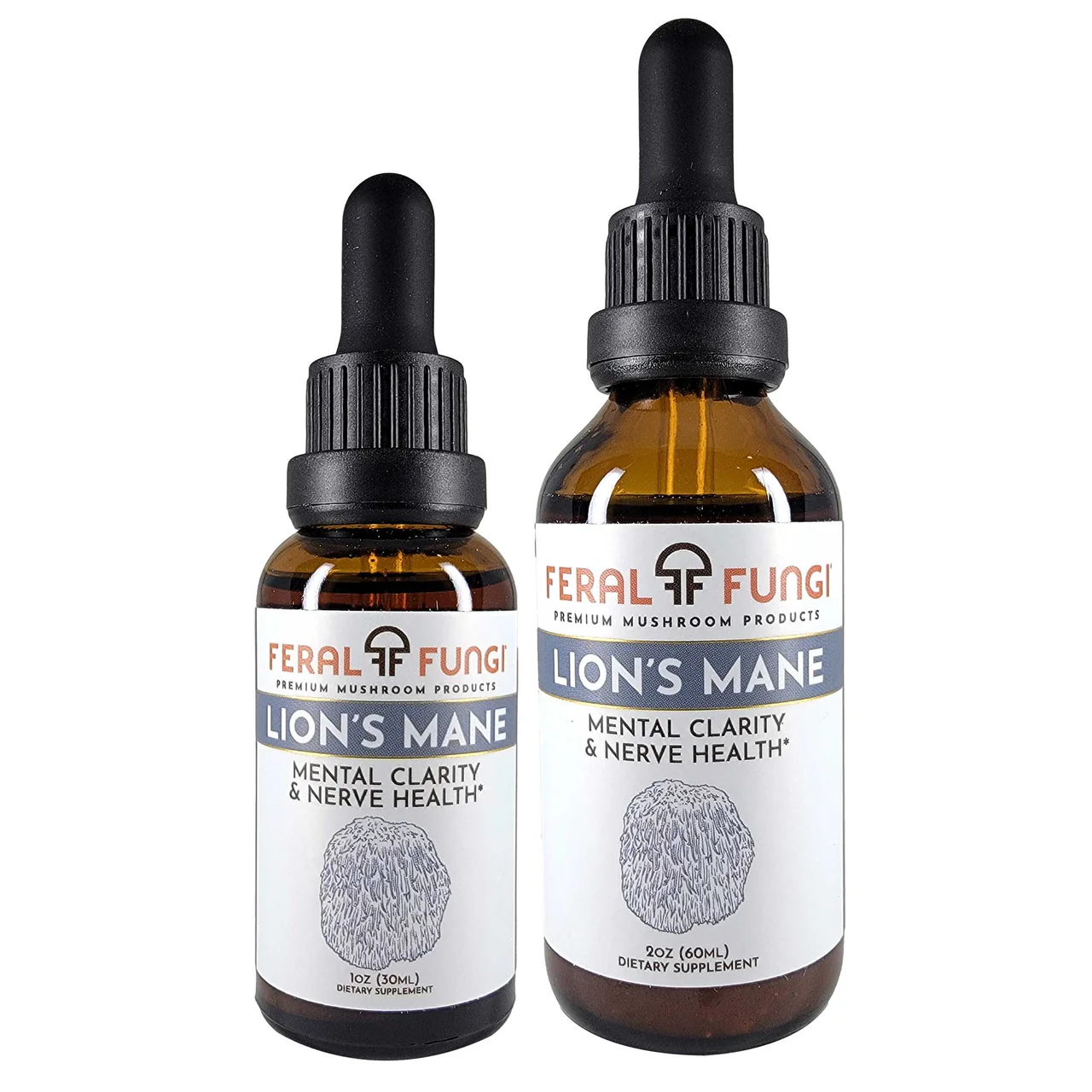 Feral Fungi Lion's Mane Spagyric Tincture - 1 oz.