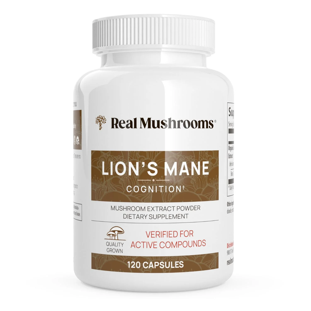 Organic Lion's Mane Extract  (120 capsules) ~ Real Mushrooms