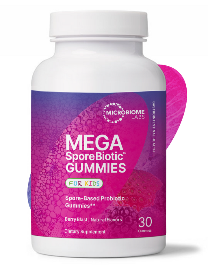 MegaSporeBiotic Gummies for Kids (30 gummies) ~ Microbiome Labs