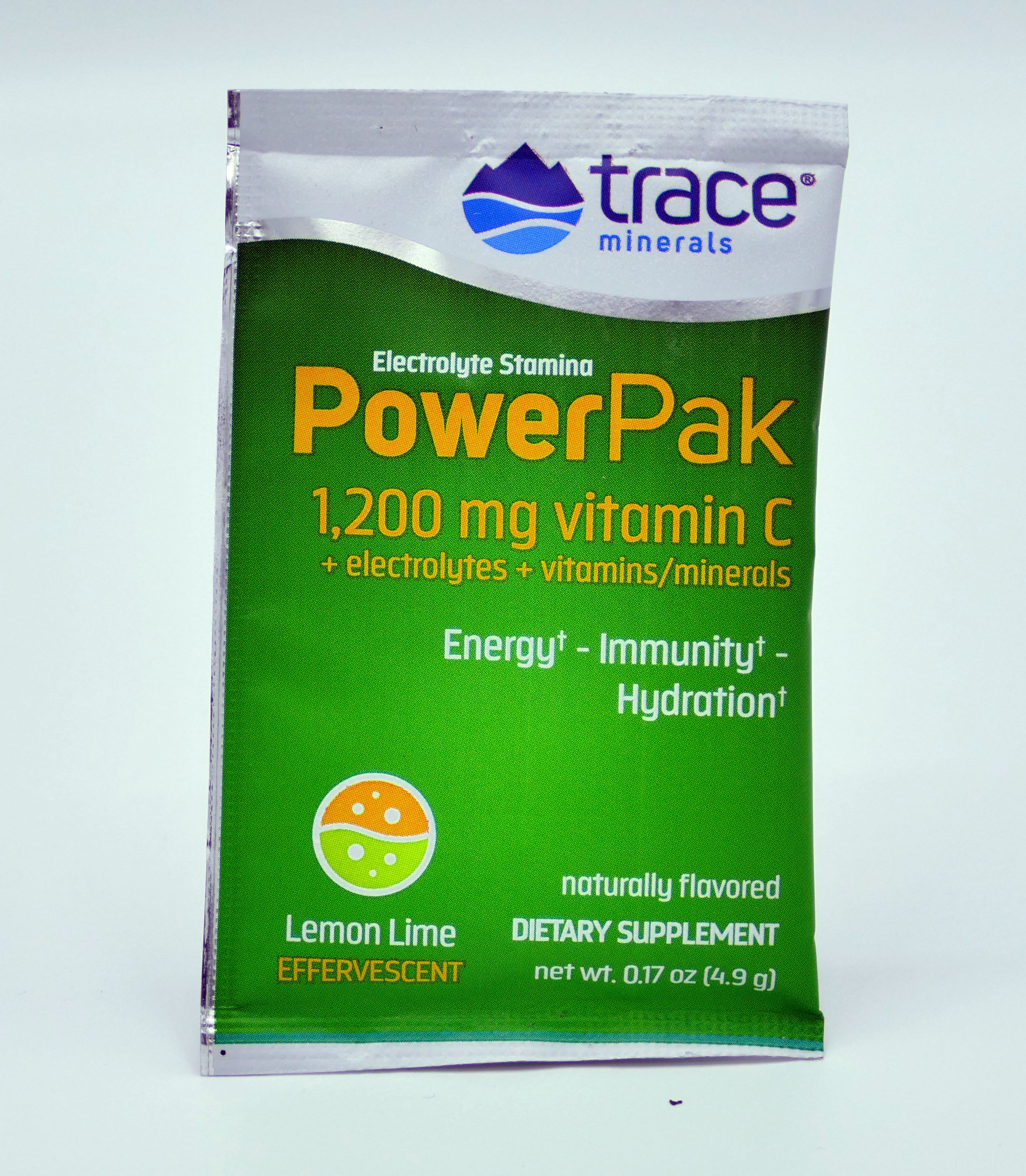 Electrolyte Stamina PowerPak Lemon Lime (1 Packet) ~ Trace Minerals Research