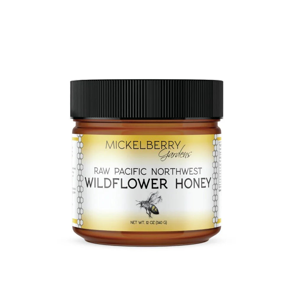 Raw Pacific NorthWest Wildflower Honey (12 oz.) ~ Mickelberry Gardens