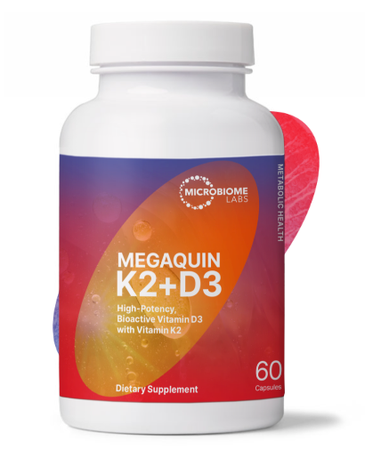 Microbiome Labs Megaquin K2+D3 (60 capsules)