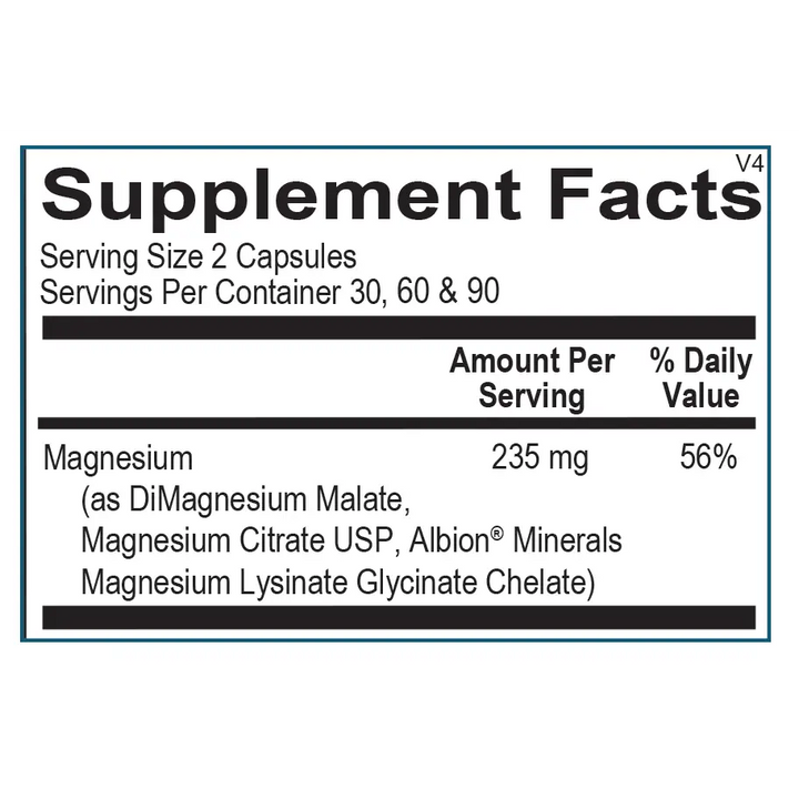 Ortho Molecular Products Reacted Magnesium (60 capsules) - View 2