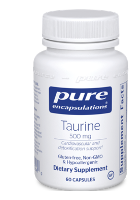 Taurine 500mg (60) ~ Pure Encapsulations