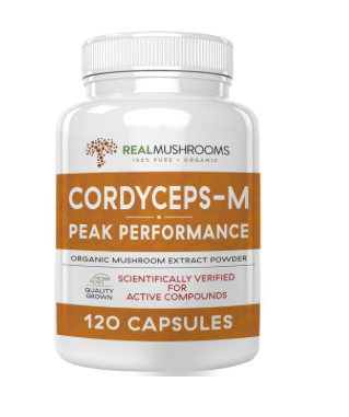 Real Mushrooms Organic Cordyceps Extract - 120 capsules