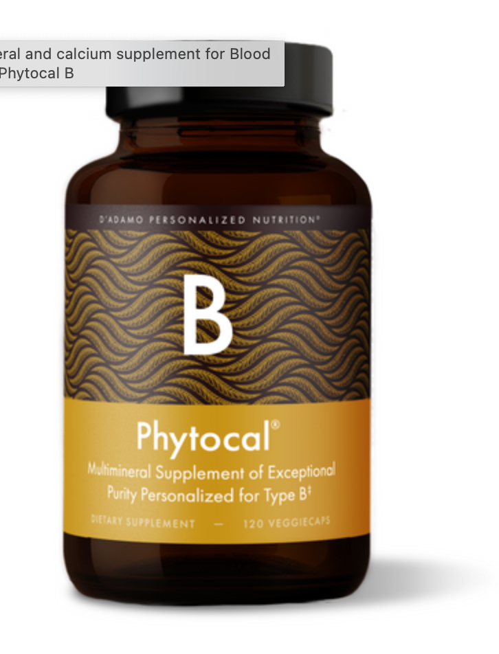 Phytocal Multimineral [Blood Type B] ~ D'Adamo Personalized Nutrition