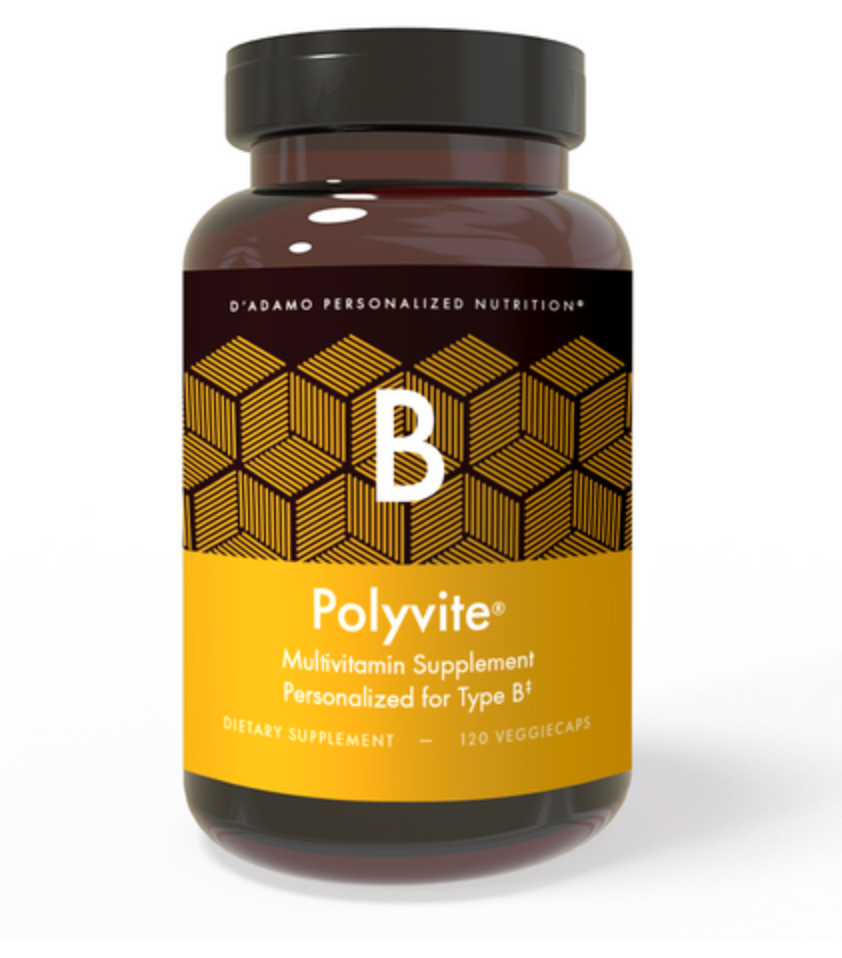 Polyvite B (120 capsules) ~ D'Adamo Personalized Nutrition