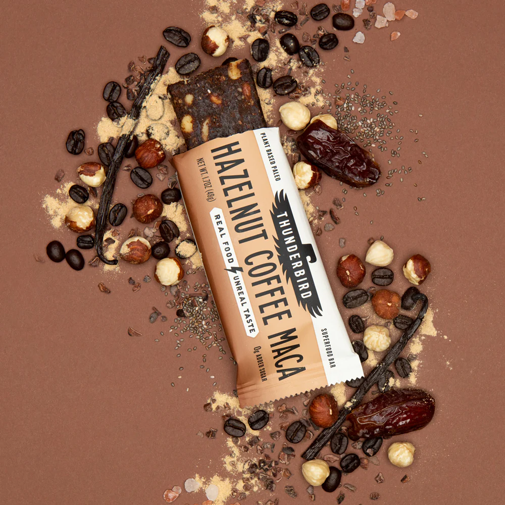 Thunderbird Real Food Bars Hazelnut Coffee Maca (1 Bar)
