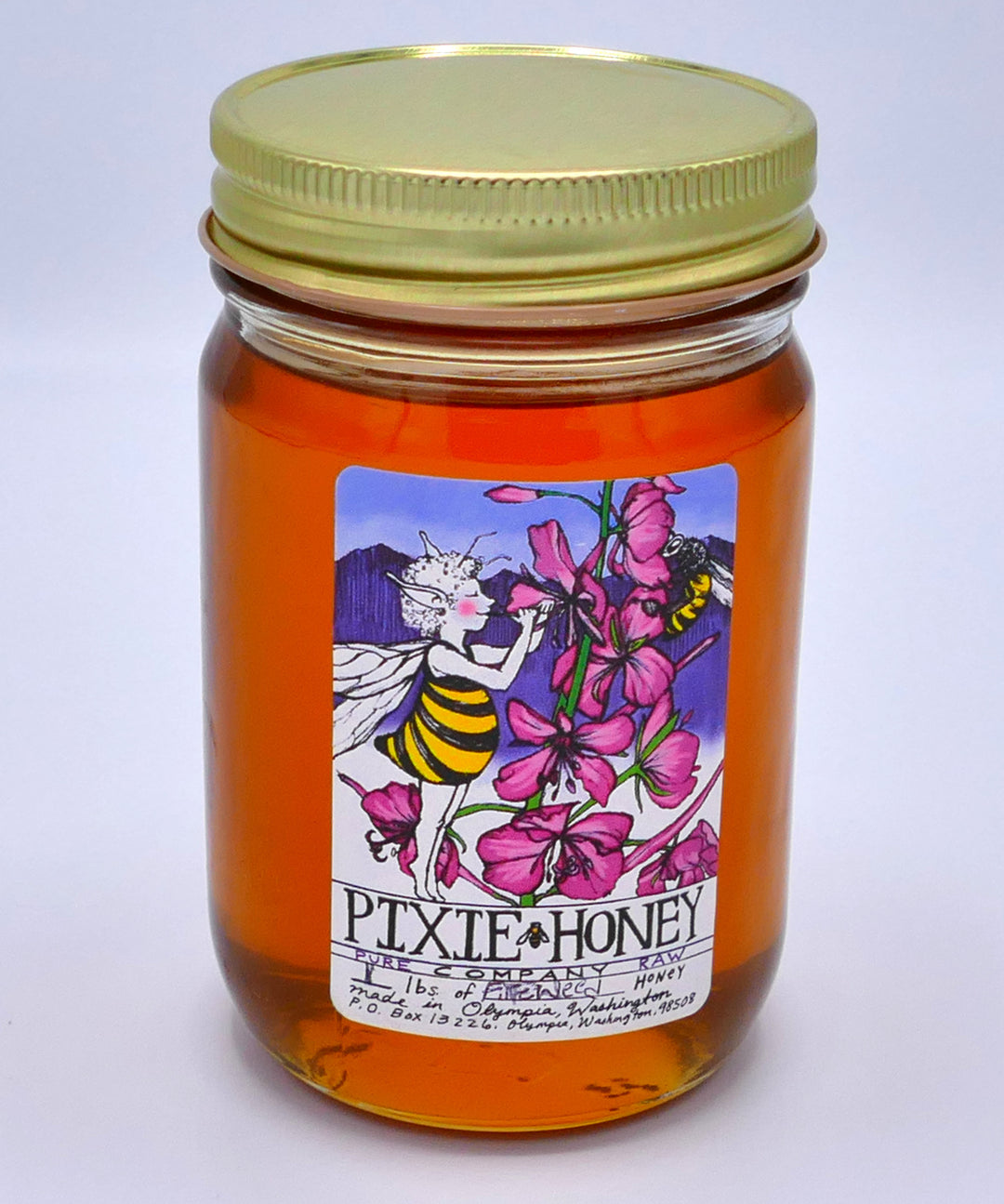 Fireweed Honey (1 lb.) ~ Pixie Honey