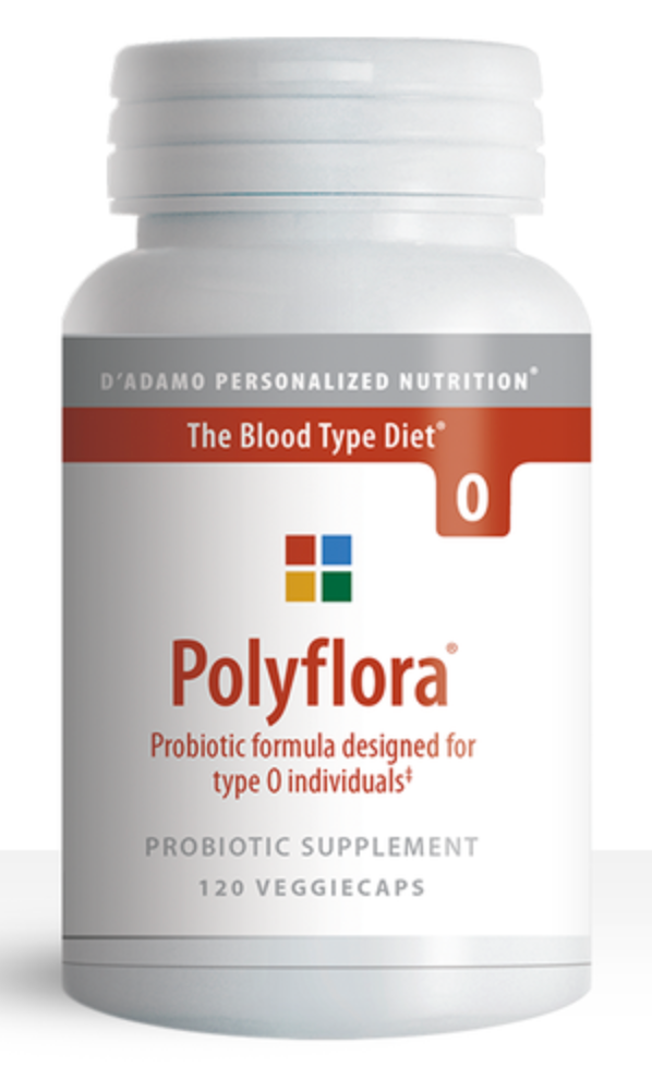 Polyflora O (120 capsules) ~ D'Adamo Personalized Nutrition