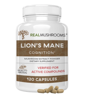 Organic Lions Mane Extract  (120 capsules) ~ Real Mushrooms