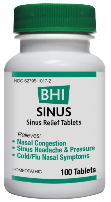 Sinus Congestion Relief (100 tablets) ~ BHI