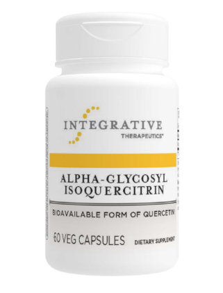 Alpha-Glycosyl Isoquercitrin (60 vegetable capsules) ~ Integrative Therapeutics