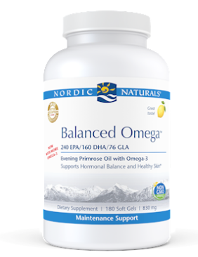 Balanced Omega Combination Fish Oils (180 soft gels) ~ Nordic Naturals