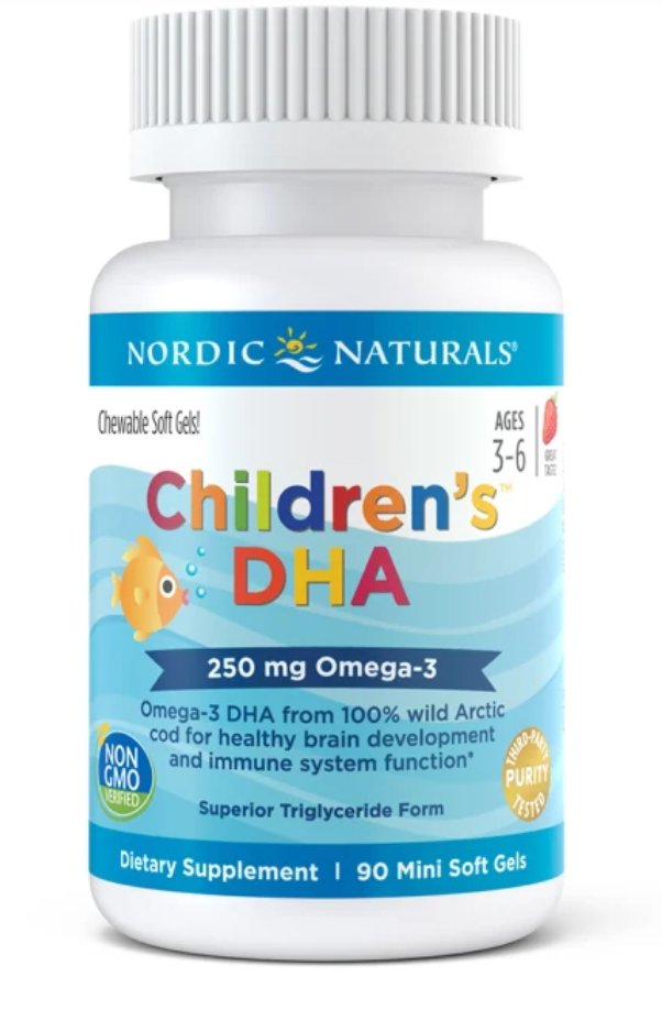 DHA Junior Fish Oils (180 softgel capsules) ~ Nordic Naturals