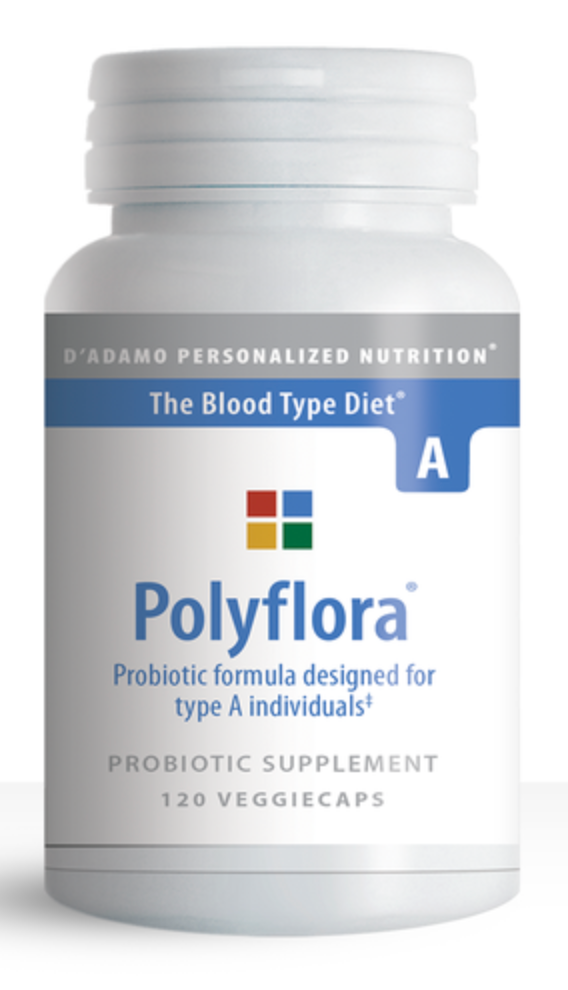 Polyflora A (120 capsules) ~ D'Adamo Personalized Nutrition