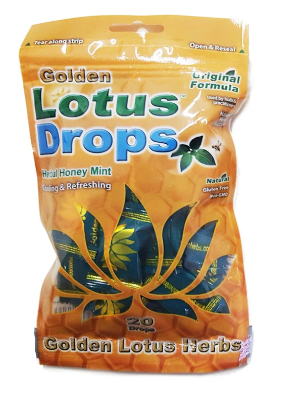 Golden Lotus Drops Original Formula (20 lozenges/bag) ~ Golden Lotus Botanicals