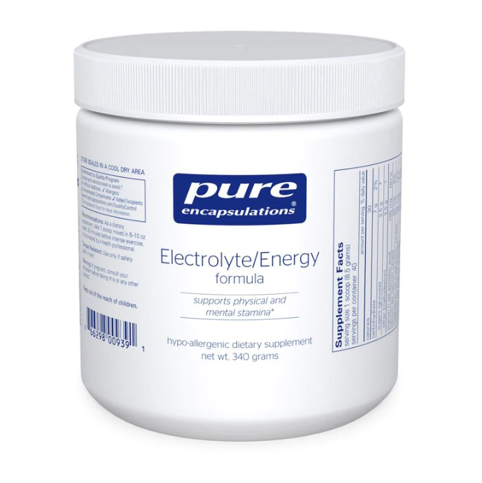 Electrolyte/Energy Formula (340 grams powder) ~ Pure Encapsulations