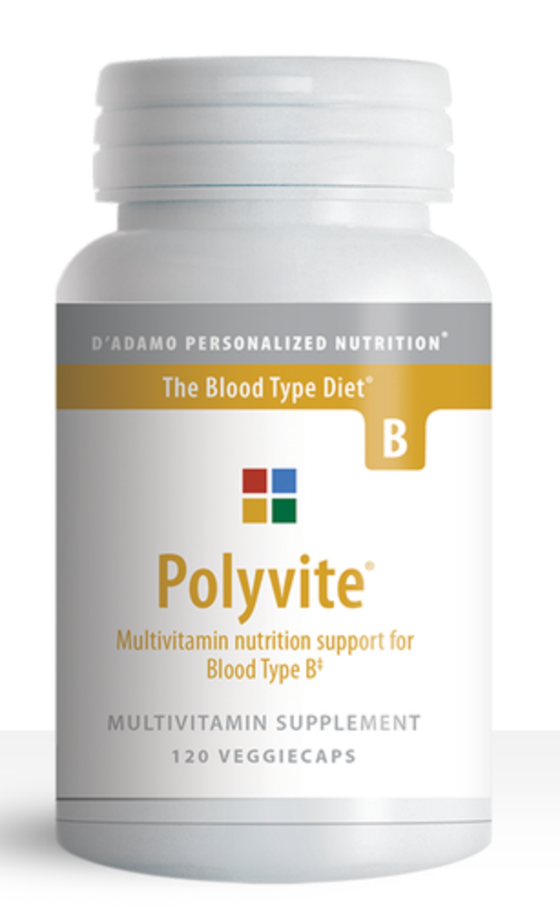 Polyvite B (120 capsules) ~ D'Adamo Personalized Nutrition