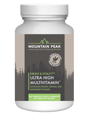 Ultra High Formula  Multi Vitamin/Mineral (180 vegetarian capsules) ~ Mountain Peak Nutritionals