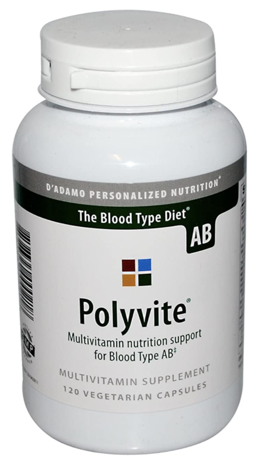 D'Adamo Personalized Nutrition Polyvite AB (120 capsules)