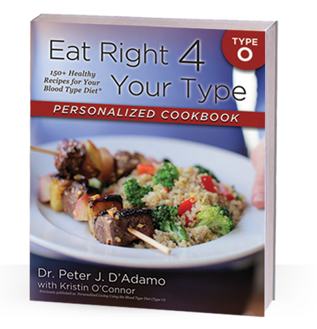 D'Adamo Personalized Nutrition Type O - Eat Right 4 Your Type Personalized Cookbook (1 cookbook)