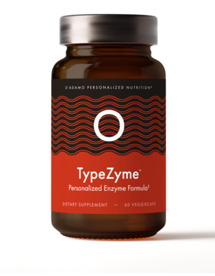D'Adamo Personalized Nutrition TypeZyme Digestive Enzyme Blood Type O (60 vegetable capsules)
