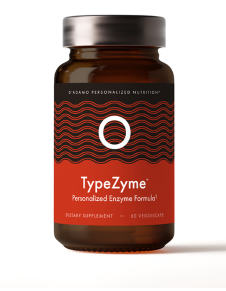 TypeZyme Digestive Enzyme Blood Type O (60 vegetable capsules) ~ D'Adamo Personalized Nutrition