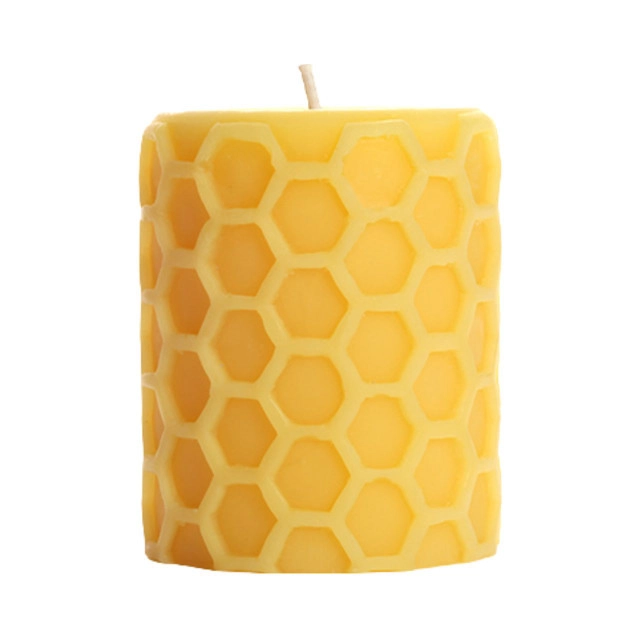 Beeswax Honeycomb Pillar ~ Big Dipper Wax Works