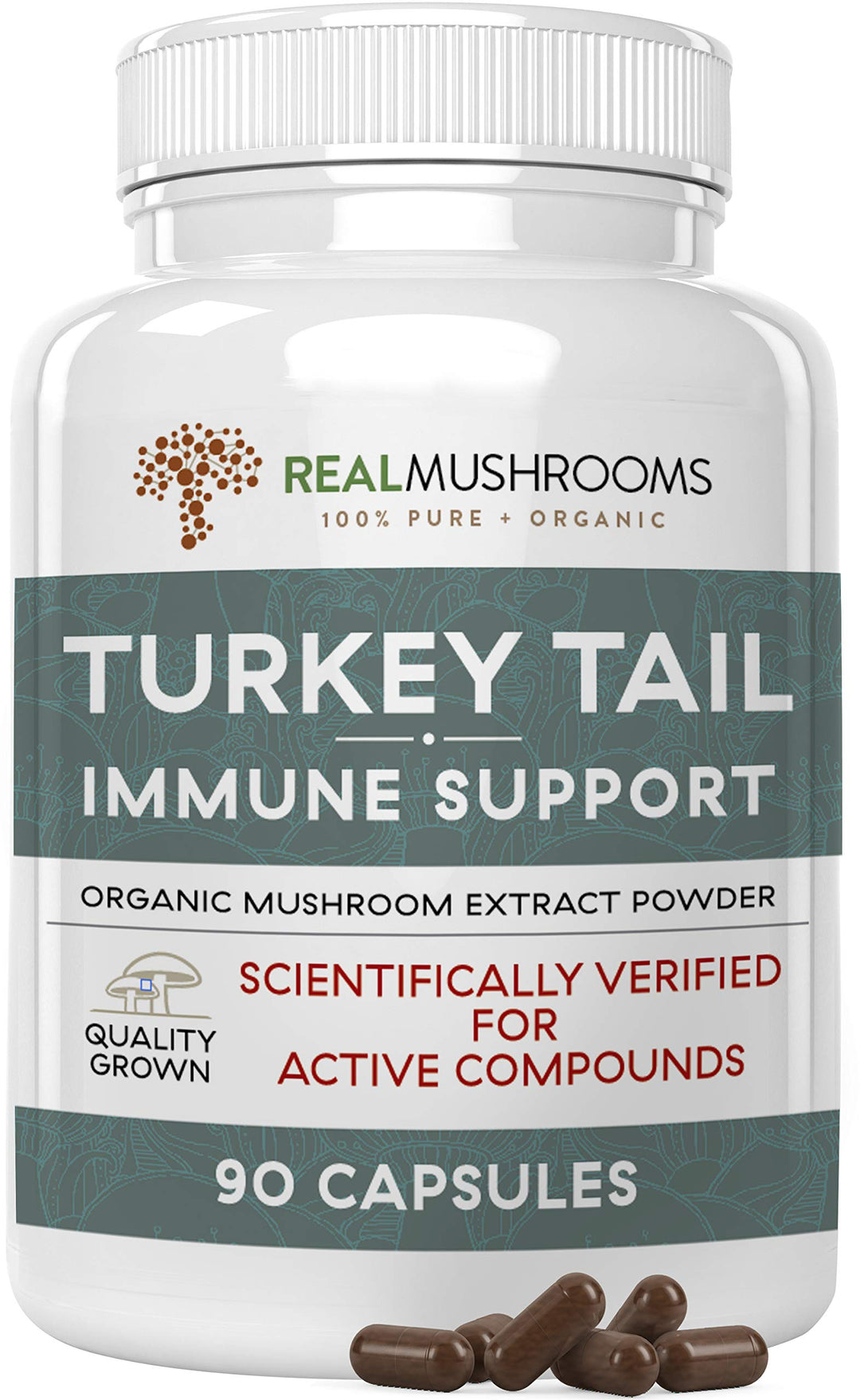 Organic Turkey Tail Extract (135 capsules) ~ Real Mushrooms