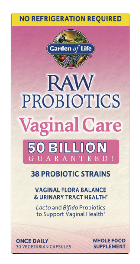 RAW Probiotics Vaginal Care (30 capsules) ~ Garden of Life