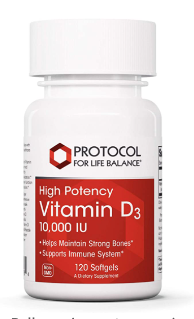 Vitamin D-3 10,000 IU (120 gels) ~ Protocol for Life