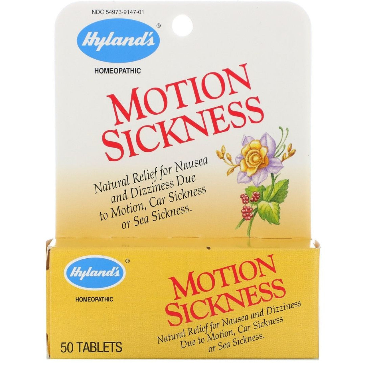 Hyland’s Homeopathic Motion Sickness (50 tablets)