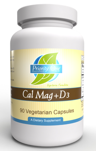 Priority One Cal Mag + D3 (120 Vegetarian Capsules) - View 2