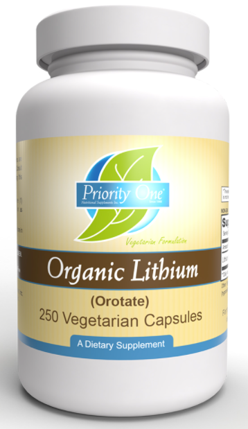 Priority One Organic Lithium 5 mg - 100 vegetarian capsules