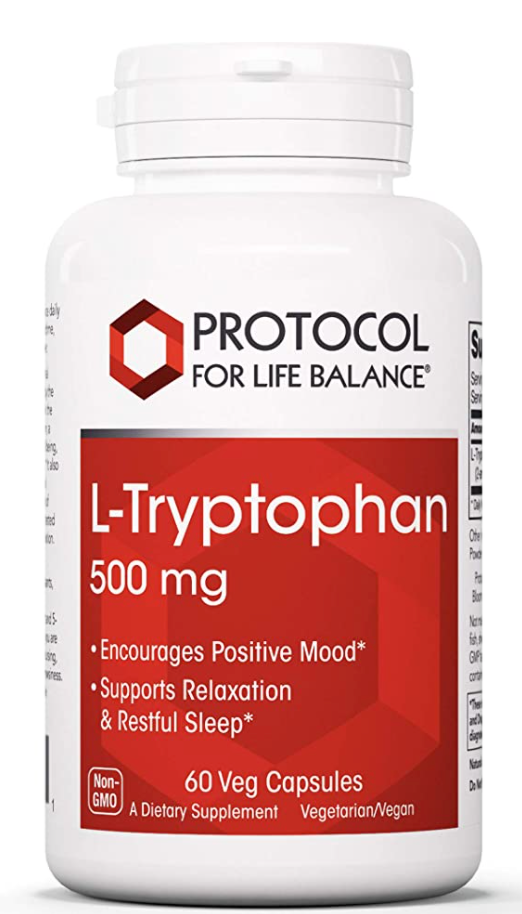 Protocol for Life L-Tryptophan 500 mg. (60 vegetarian capsules)