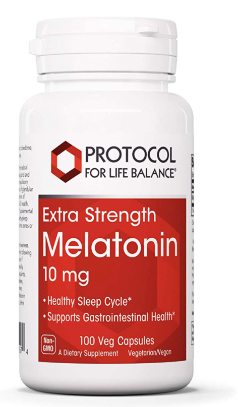 Protocol for Life Melatonin 10 mg. (100 vegetarian capsules)