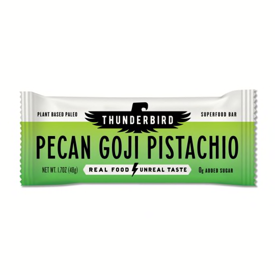 Thunderbird Real Food Bars Pecan Goji Pistachio (1 Bar) - View 2