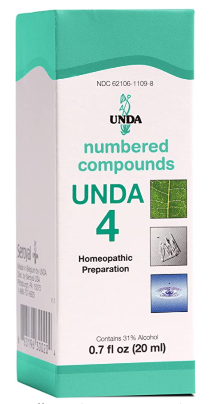 UNDA Unda #4 Homeopathic Combination (0.7 fl. oz.)
